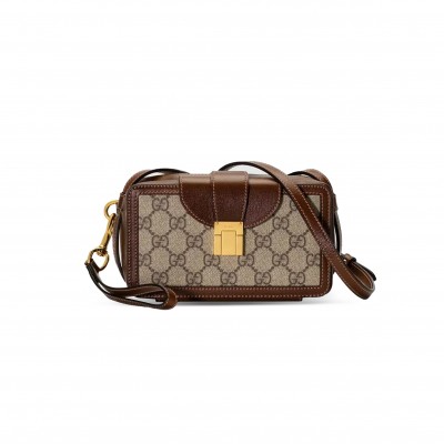 GUCCI MINI BAG WITH CLASP CLOSURE 614368 (18*10.5*6.5cm)